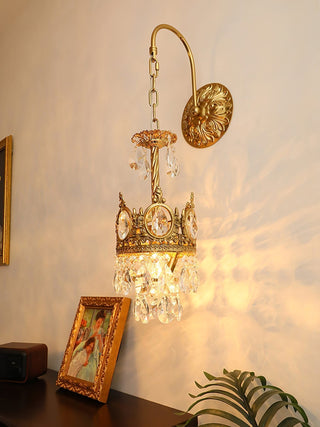Cristal Crown Applique Murale en Cristal