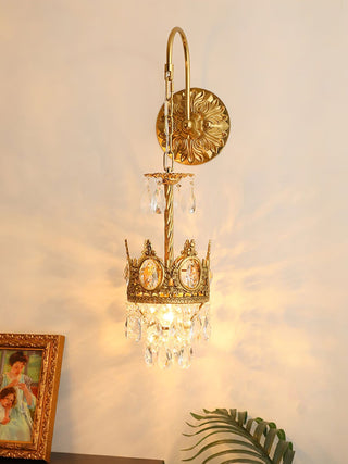 Cristal Crown Applique Murale en Cristal