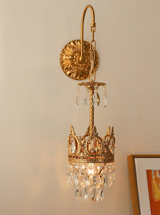 Cristal Crown Applique Murale en Cristal