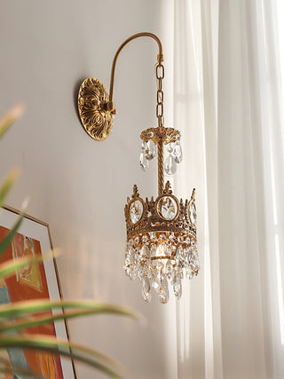 Cristal Crown Applique Murale en Cristal