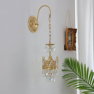 Cristal Crown Applique Murale en Cristal