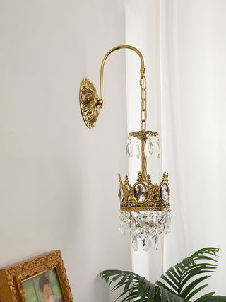 Cristal Crown Applique Murale en Cristal