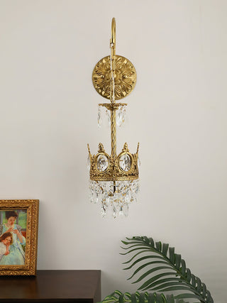 Cristal Crown Applique Murale en Cristal