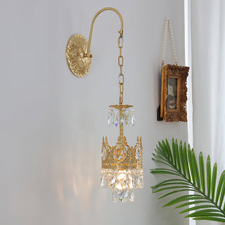Cristal Crown Applique Murale en Cristal