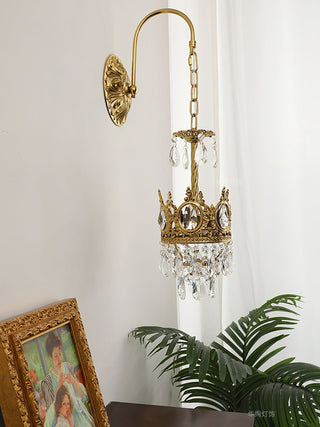 Cristal Crown Applique Murale en Cristal