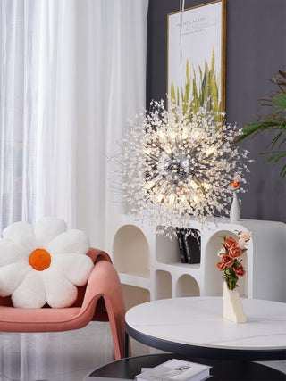Lustra Lustre Cristal Pissenlit avec Cristaux