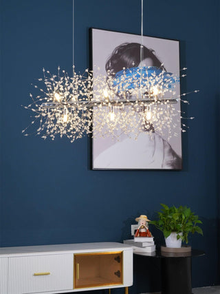 Lustra Lustre Cristal Pissenlit avec Cristaux