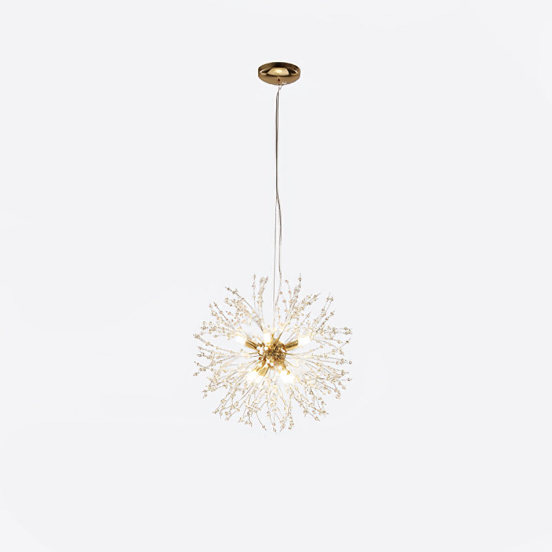 Edressa Lustre Cristal Pissenlit avec Cristaux