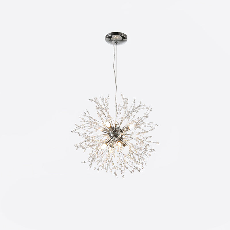 Edressa Lustre Cristal Pissenlit avec Cristaux