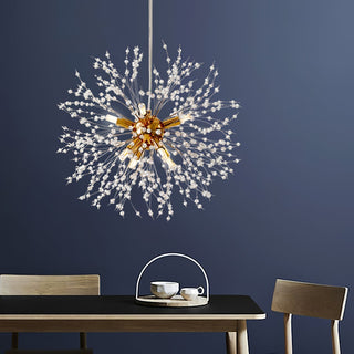 Lustra Lustre Cristal Pissenlit avec Cristaux