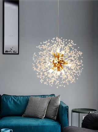Lustra Lustre Cristal Pissenlit avec Cristaux