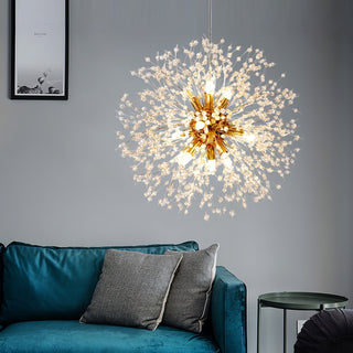 Lustra Lustre Cristal Pissenlit avec Cristaux