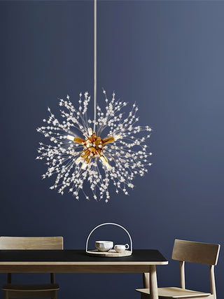 Lustra Lustre Cristal Pissenlit avec Cristaux