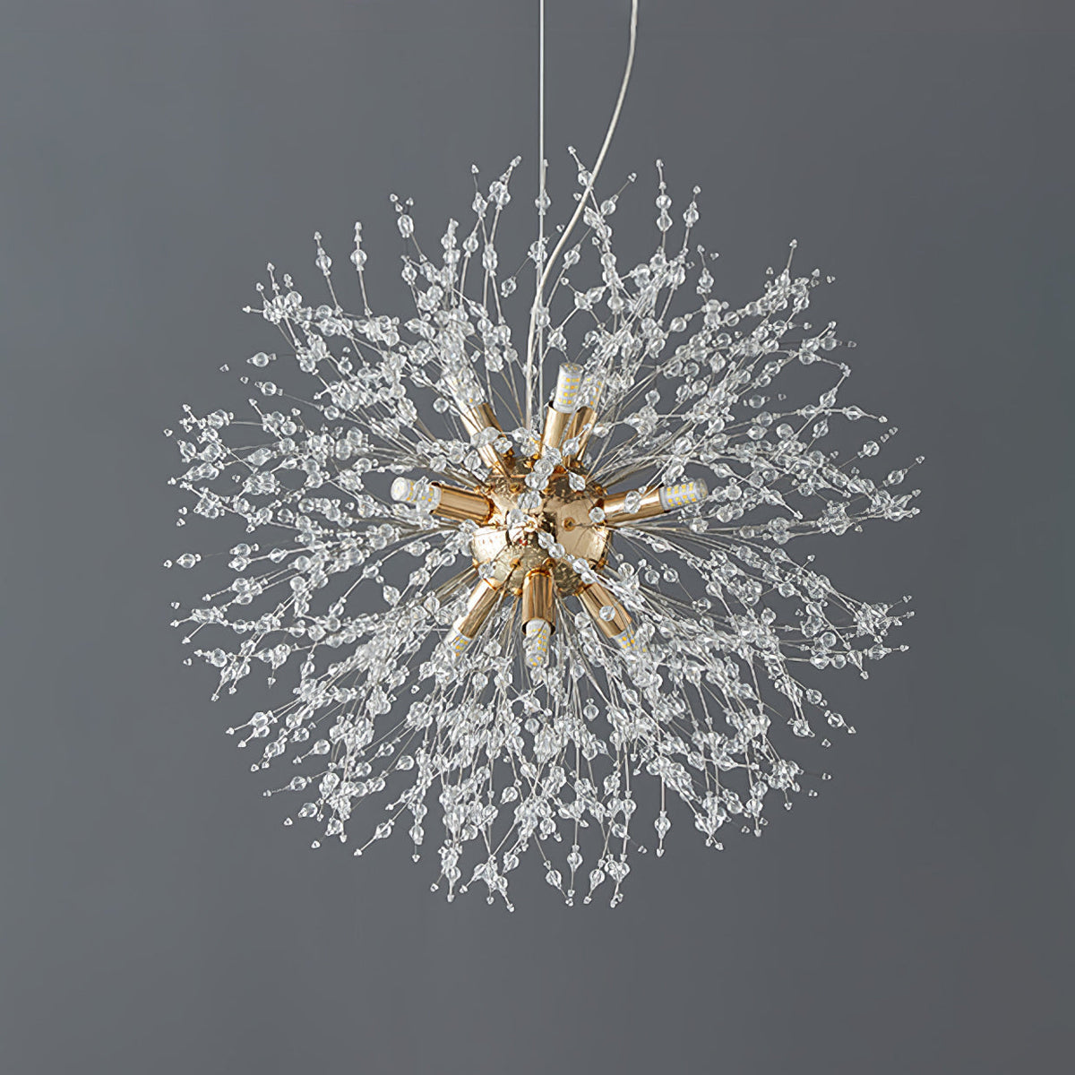 Edressa Lustre Cristal Pissenlit avec Cristaux