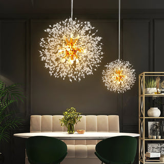 Lustra Lustre Cristal Pissenlit avec Cristaux