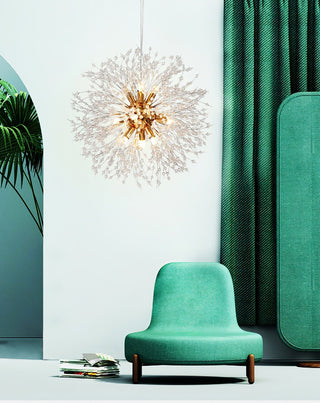 Lustra Lustre Cristal Pissenlit avec Cristaux