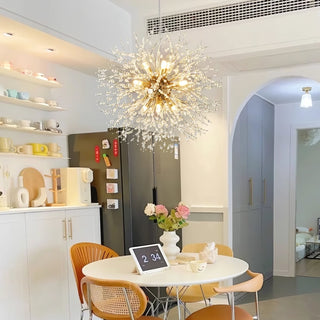 Lustra Lustre Cristal Pissenlit avec Cristaux