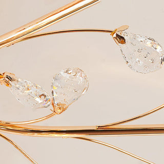 Aballs Postmoderne Luxe Fleur Cristal Plafonnier-Luire