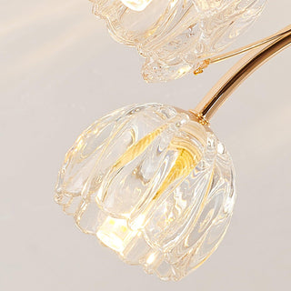 Aballs Postmoderne Luxe Fleur Cristal Plafonnier-Luire