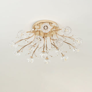 Aballs Postmoderne Luxe Fleur Cristal Plafonnier-Luire