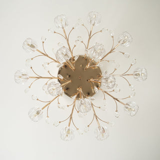 Aballs Postmoderne Luxe Fleur Cristal Plafonnier-Luire