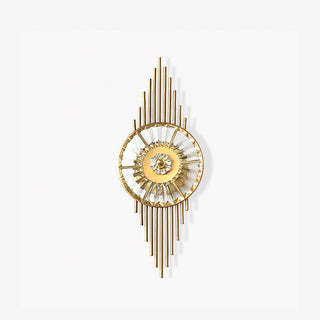 Cilirel Applique Murale Cristal Or Engrenage Luxueux