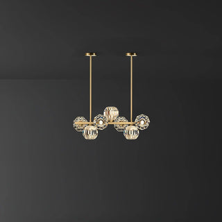 Crystal Glass Ball Chandelier-Neutral Decor