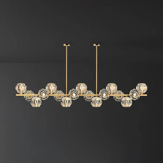 Vavynor Lustre Luxueux Boule Laiton Cristal Verre