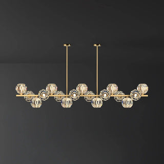 Crystal Glass Ball Chandelier-Neutral Decor