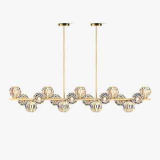 Crystal Glass Ball Chandelier-Neutral Decor