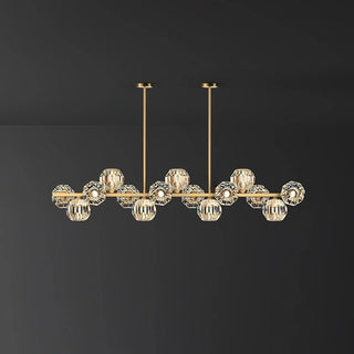Vavynor Lustre Luxueux Boule Laiton Cristal Verre