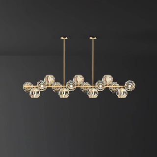 Crystal Glass Ball Chandelier-Neutral Decor
