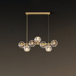 Crystal Glass Ball Chandelier-Neutral Decor