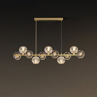 Crystal Glass Ball Chandelier-Neutral Decor