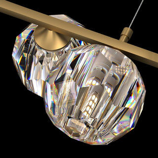 Crystal Glass Ball Chandelier-Neutral Decor