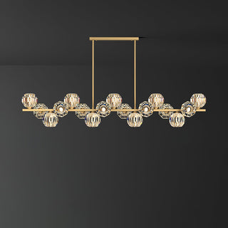 Crystal Glass Ball Chandelier-Neutral Decor