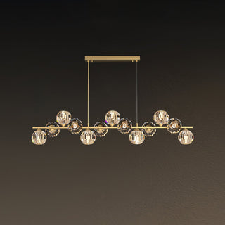 Crystal Glass Ball Chandelier-Neutral Decor