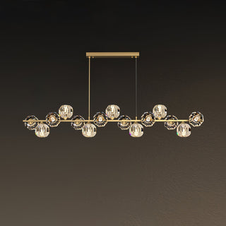 Crystal Glass Ball Chandelier-Neutral Decor