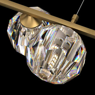 Crystal Glass Ball Chandelier-Neutral Decor