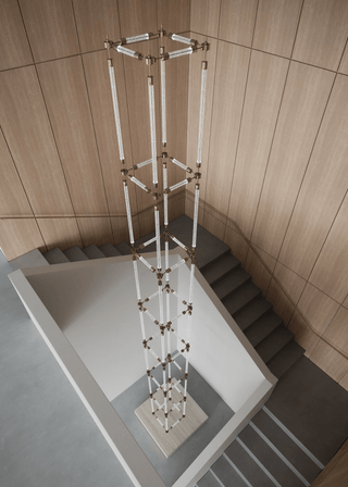 Crystal Grid Customize Chandelier-Neutral Decor