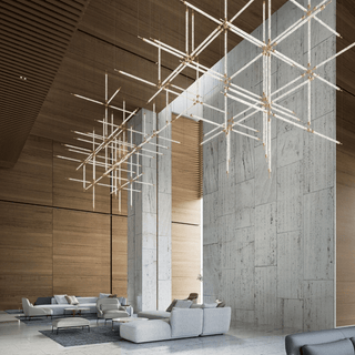 Crystal Grid Customize Chandelier-Neutral Decor