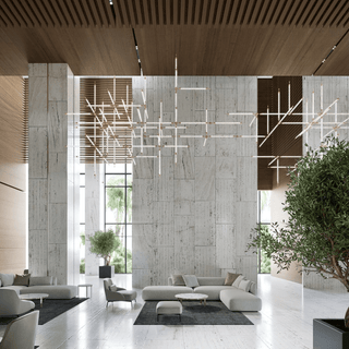 Crystal Grid Customize Chandelier-Neutral Decor