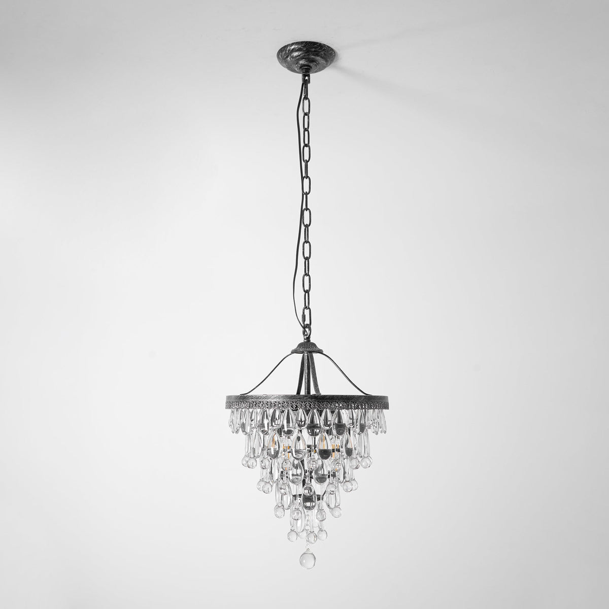 Blink Lustre Unique En Cristal Et Métal En Forme De Pyramide Inversée