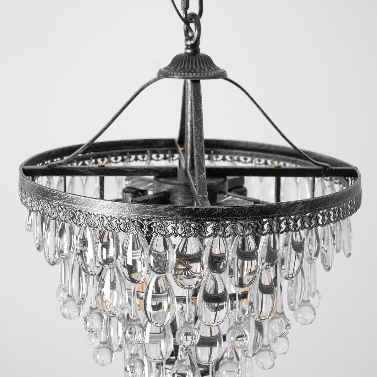 Blink Lustre Unique En Cristal Et Métal En Forme De Pyramide Inversée