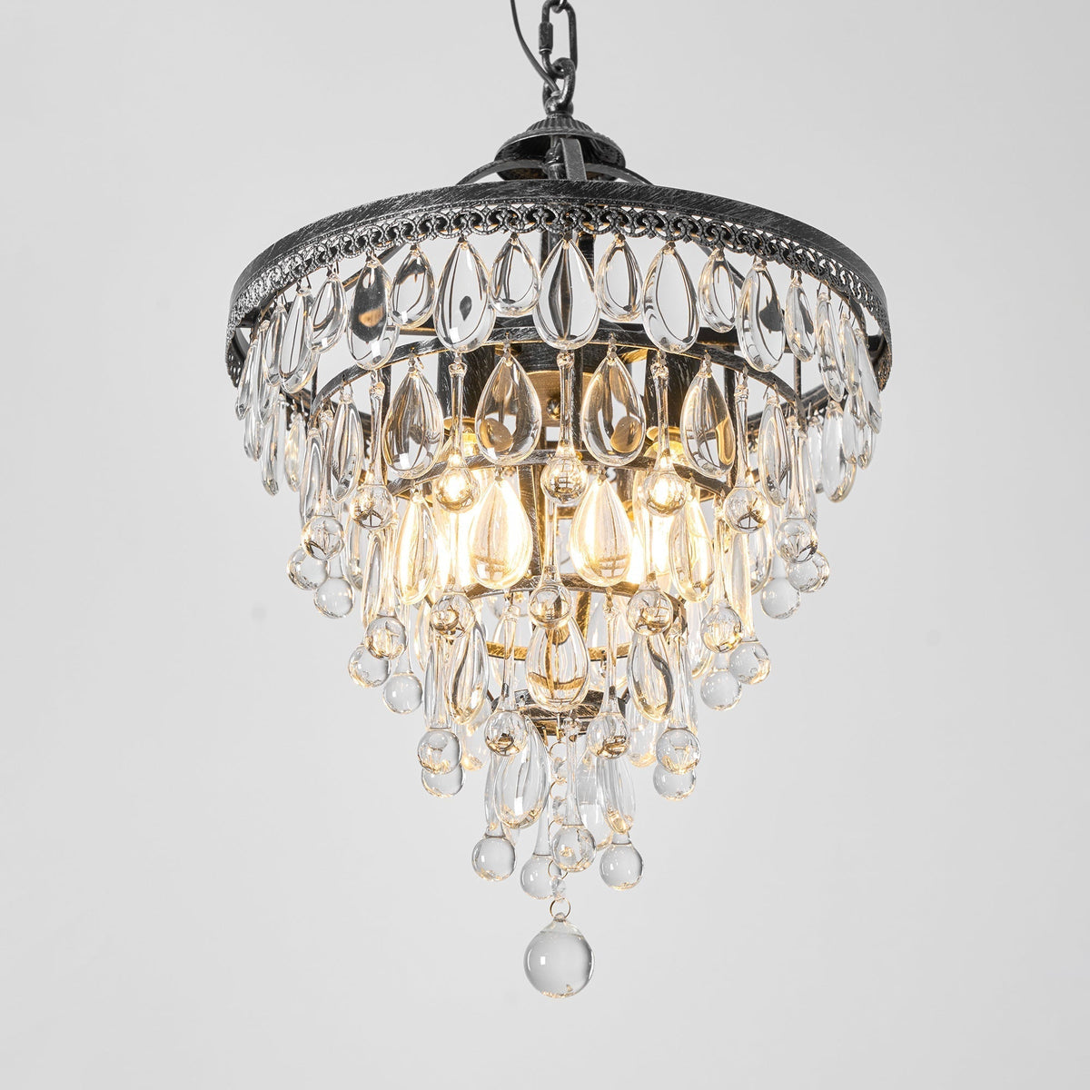 Blink Lustre Unique En Cristal Et Métal En Forme De Pyramide Inversée