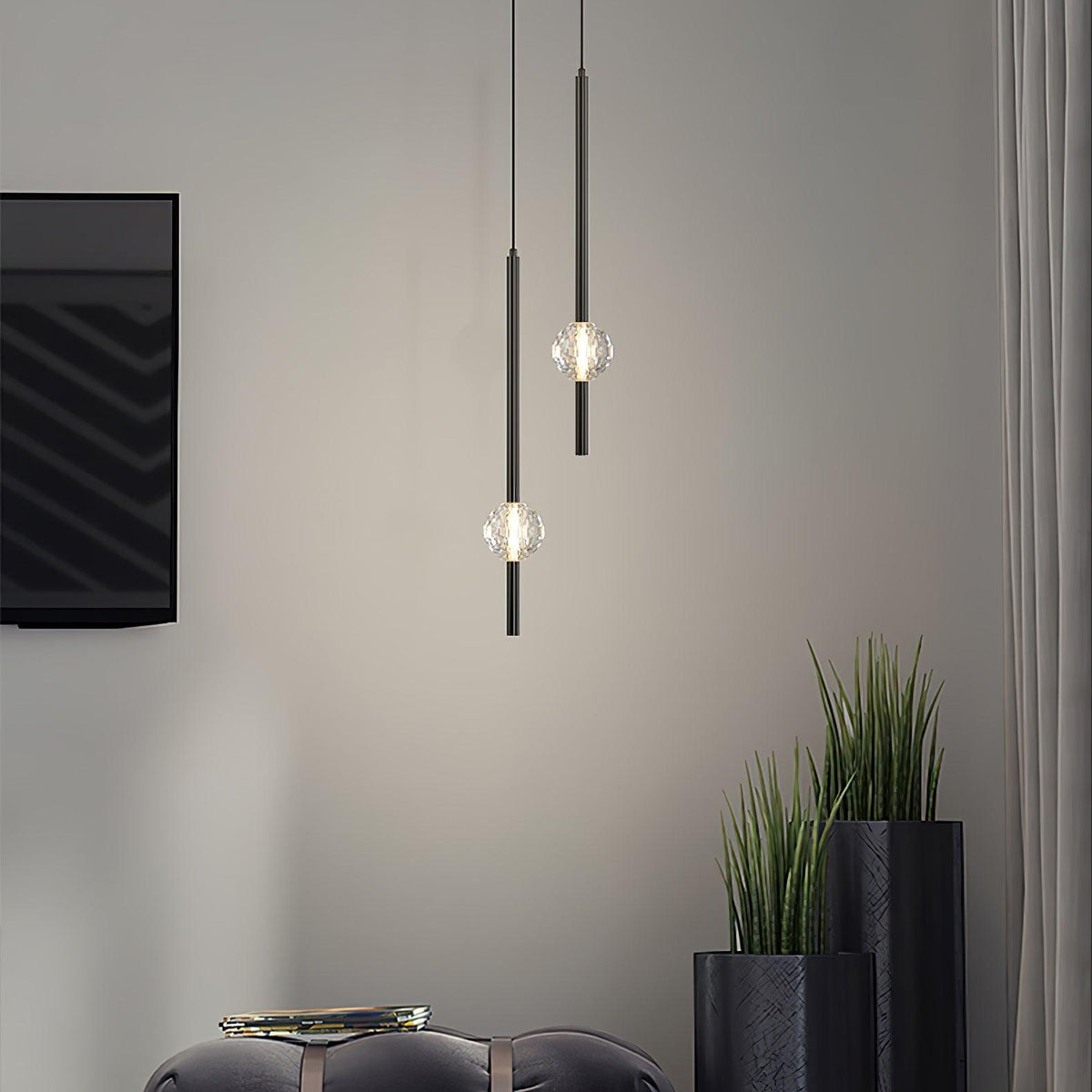 Prism Lustre Suspendu LED En Cristal