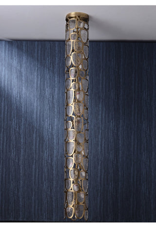 Crystal Mosaic Chandelier-Neutral Decor