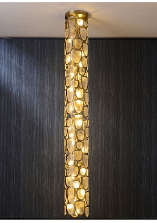 Crystal Mosaic Chandelier-Neutral Decor