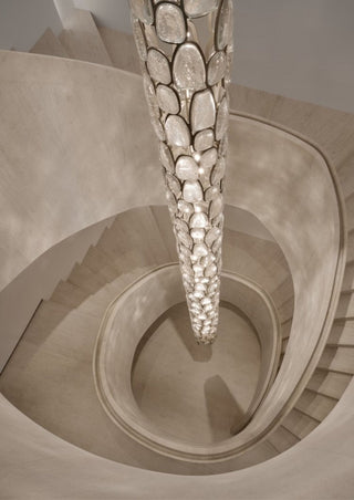Crystal Mosaic Chandelier-Neutral Decor