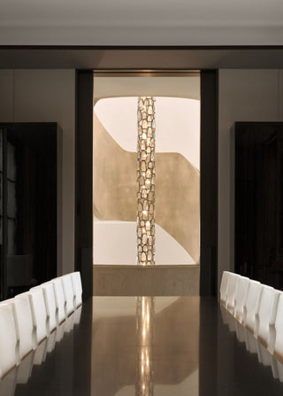 Crystal Mosaic Chandelier-Neutral Decor